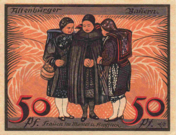 Altenburg Thüringen Notgeld Bauern Trachen 1921