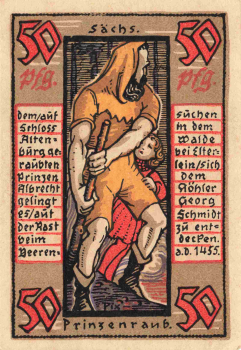 Altenburg Thüringen Notgeld Prinzenraub 1921
