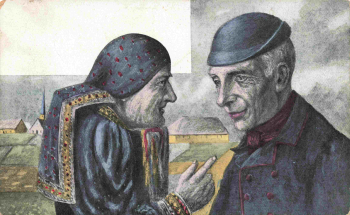 Altenburger Trachten Künstlerkarte * um 1920