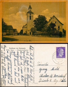Altenheim Baden Gasthaus zur Germania o ca. 1943