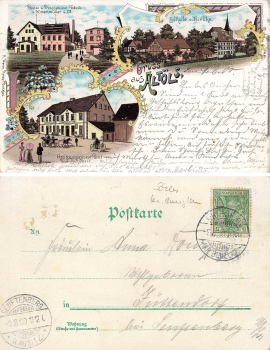 Altoels Silesia Litho Restaurant zur Post Cardboard and press shavings factory Oleśnica o 1900