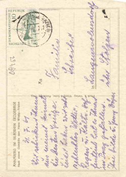 Annaberg-Buchholz, St. Anne's Church – Artist's postcard by Hans Wittig-Frießen, c. 1961