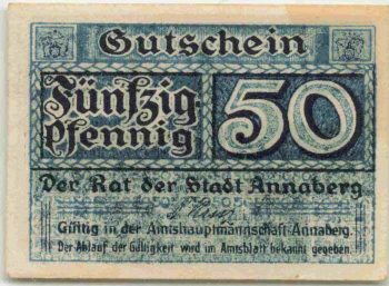 Annaberg Sachsen Notgeldschein um 1920
