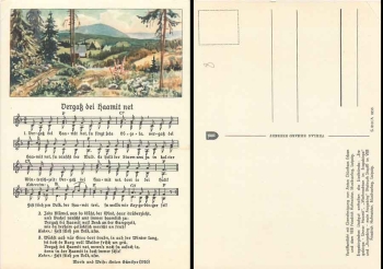 Anton Guenther "Forget dei Haamit net" song card artist card *ca.1950