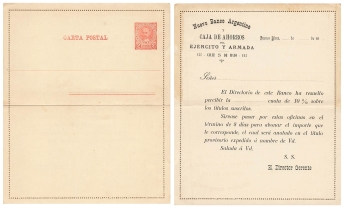 Argentina 2 Centavos Carta Postal card letter 1899 *