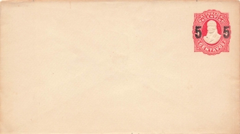 Argentina 5 Centavos auf 8 Centavos Ganzsachenumschlag um 1900