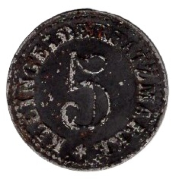 Arnsberg City Emergency Money 5 Pfennig Emergency Coin 1918