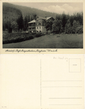 Arnsdorf Riesengebirge Schlesien Margarethenheim Bergfrieden Milkow * um 1930