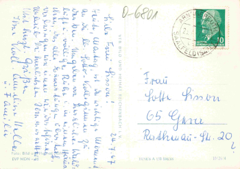 Arnsgereuth Saalfeld Thüringen Mehrbildkarte o 1967