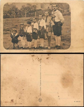 Artist family greeting from the circus * ca. 1910