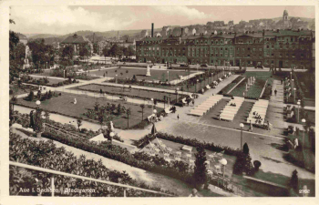 Aue i. Sachsen - Stadtgarten Parkanlage * ca. 1940 Alte Ansichtskarte
