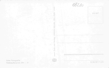 Aue Sachsen Gesamtansicht mit Bahnhof und Parkanlage Historische Postkarte 