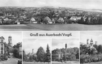 Auerbach Vogtland Mehrbildkarte * 1967