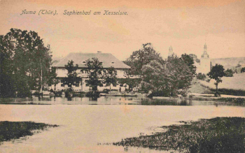 07955 Auma Thüringen Sophienbad am Kesselsee * um 1930