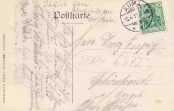 07955 Auma Thüringen Hotel zum Bären o 1910