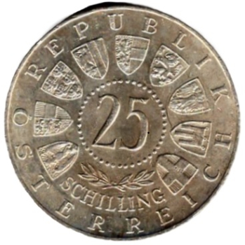 Österreich 25 Schilling 1958 Auer von Welsbach