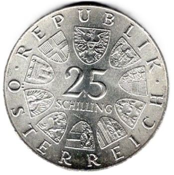 Österreich 25 Schilling 1973 Max Reinhardt