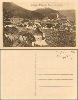 Bad Urach mit Ruine Hohenurach o ca. 1930