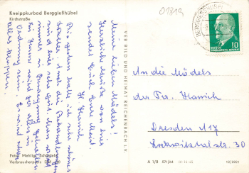 01816  Bad Berggießhübel Kirchstraße o 1964