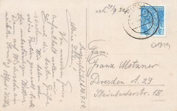 01816 Bad Berggießhübel Kurhaus o 1954