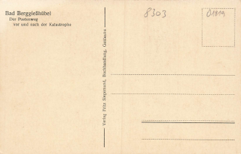 01816 Bad Berggießhübelvor und nach der Unwetterkatastrophe 8./9. Juli 1927 Poetenweg