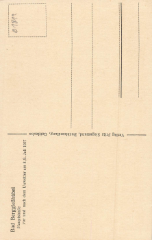 01816 Bad Berggießhübelvor und nach der Unwetterkatastrophe 8./9. Juli 1927 Hauptstrasse