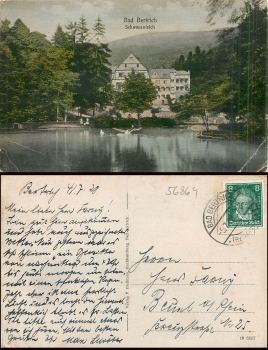 56864 Bad Bertrich Schwanenteich o 4.7.1928