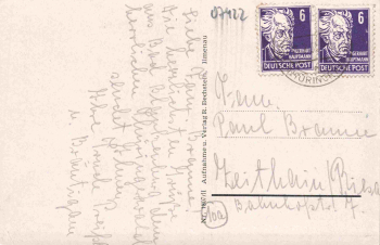 Bad Blankenburg mit Burgruine Greifenstein o 1945