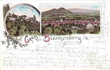 Bad Blankenburg Thüringen Litho o 1897