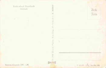 Bad Brambach Vogtland Waldcafe * 1957