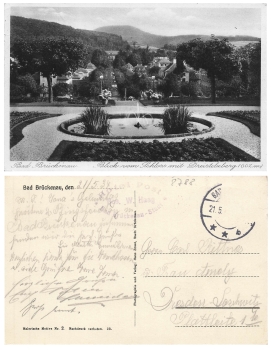 Bad Brückenau vom Schloss mit Dreistelzberg o 21.5.1934