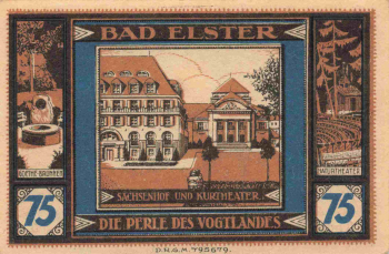 Bad Elster Vogtland Notgeldschein um 1920