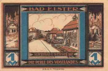 Bad Elster Vogtland Notgeldschein um 1920