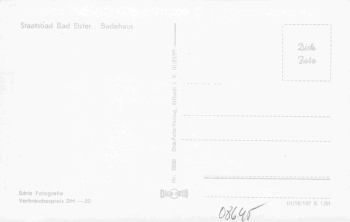 Bad Elster Vogtland Badehaus * 1961