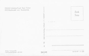Bad Elster Vogtland Badecafe * 1960