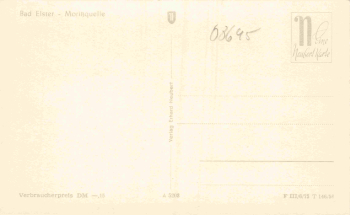 Bad Elster Vogtland Wandelhalle Moritz Quelle * 1958