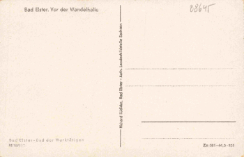 Bad Elster Vogtland Wandelhalle * um 1950