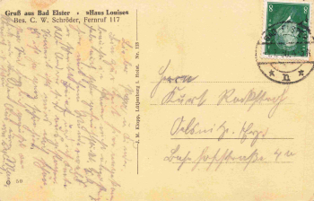 Bad Elster Vogtland Haus Louise o 1930