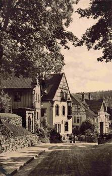 Bad Elster Vogtland Kirchstrasse mit Villa Neptun * 1962