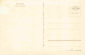 Bad Elster Vogtland Haus am Kurpark * 1954