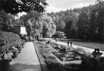 Bad Elster Vogtland Goldfischbassin und Badecafe * 1977