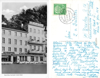 56130 Bad Ems Kurhotel Cafe Wien o 22.5.1956