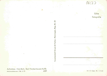 Bad Frankenhausen Gasthaus zum Grünen Wald * 1963