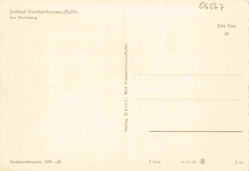 Bad Frankenhausen am Weinberg * 1964