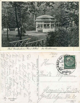 Bad Gandersheim Harz Trinkbrunnen o 26.7.1937