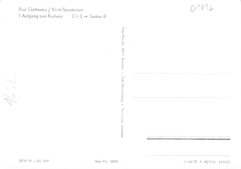 01816 Bad Gottleuba Mehrbildkarte Sanatoruim * 1977 Hanich1652