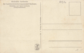 01816 Bad Gottleuba Sanatorium Aerial photograph * around 1930