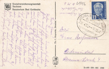 01816 Bad Gottleuba Sanatorium o 1961