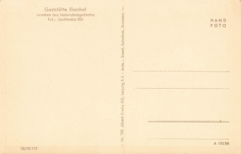 01816 Hellendorf Bad Gottleuba Bienhof mit Mordgrund * 1955