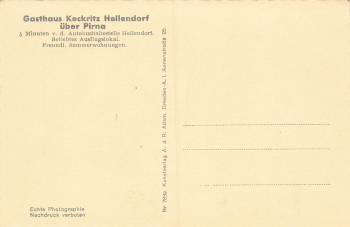 01816 Hellendorf Bad Gottleuba Gasthaus Keckritz * um 1930